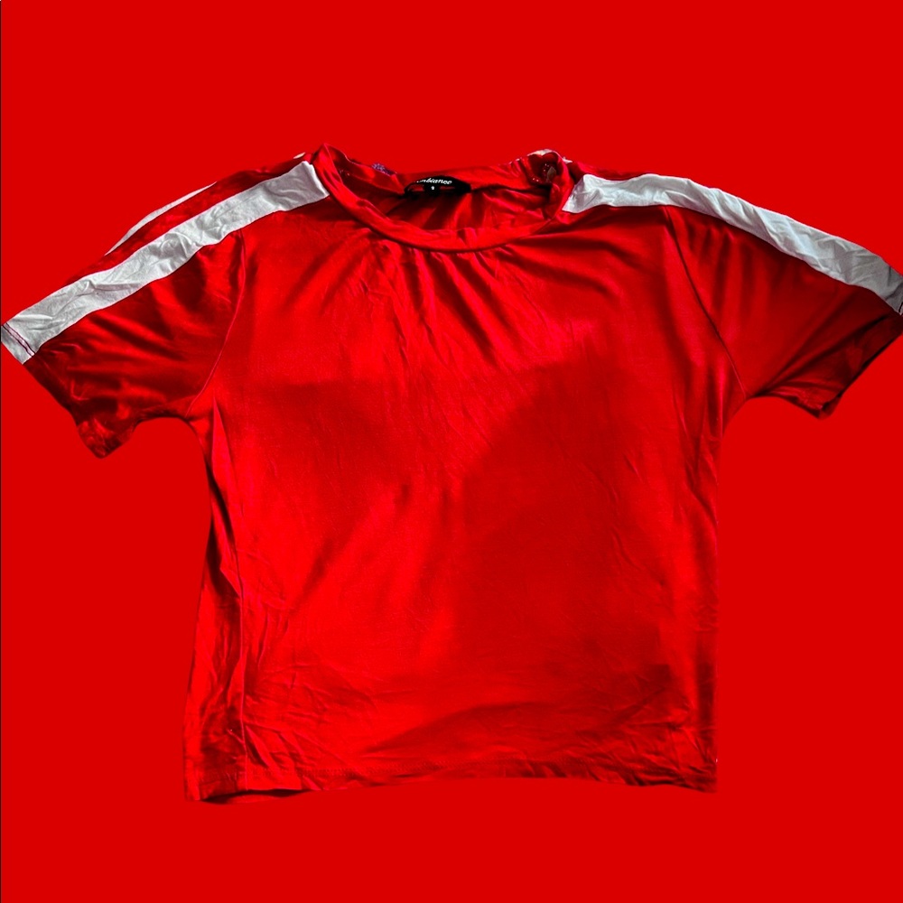 Red Women Crop Top